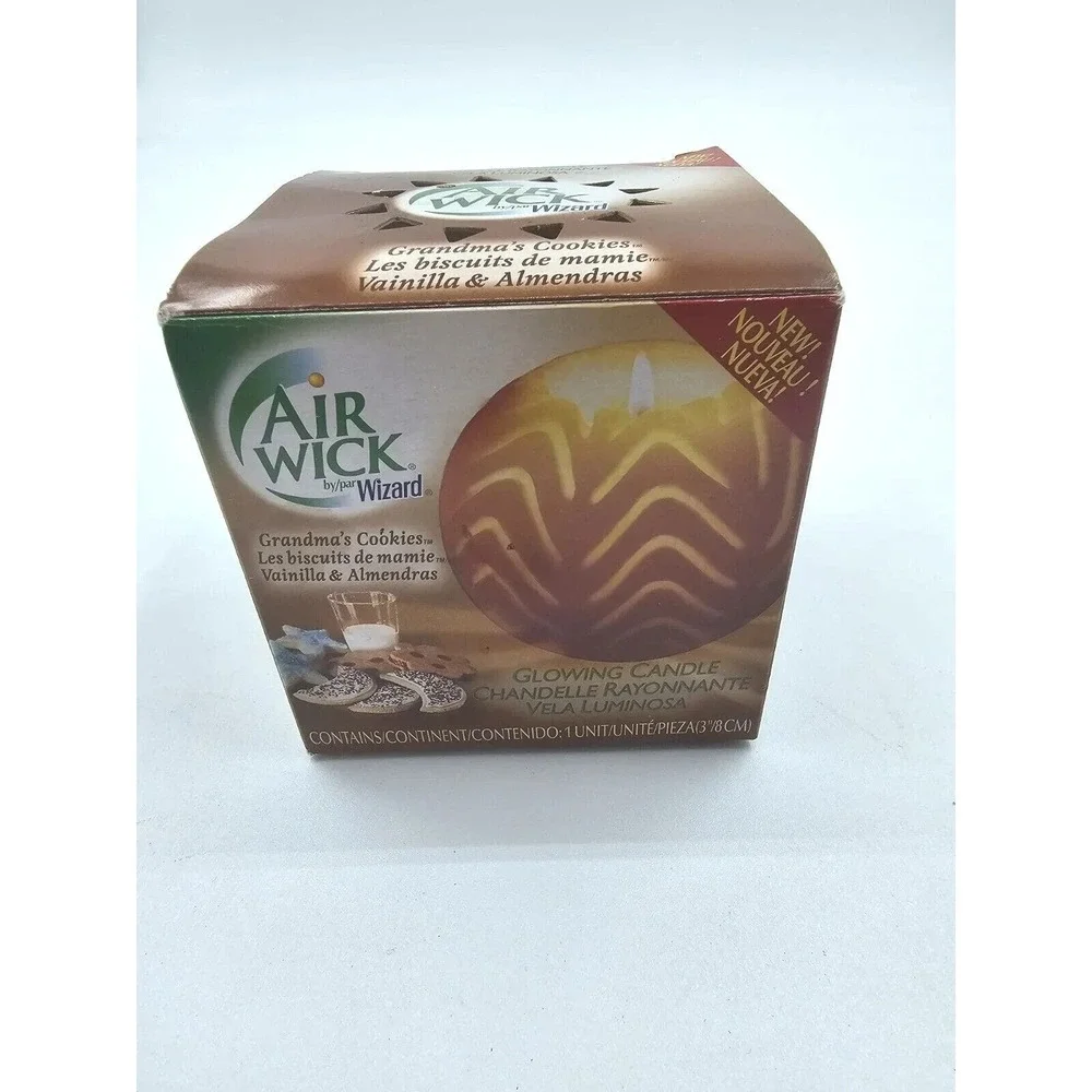 AIRWICK Grandmas Cookies by Wizard Glowing Candle Discontinued 2002 New